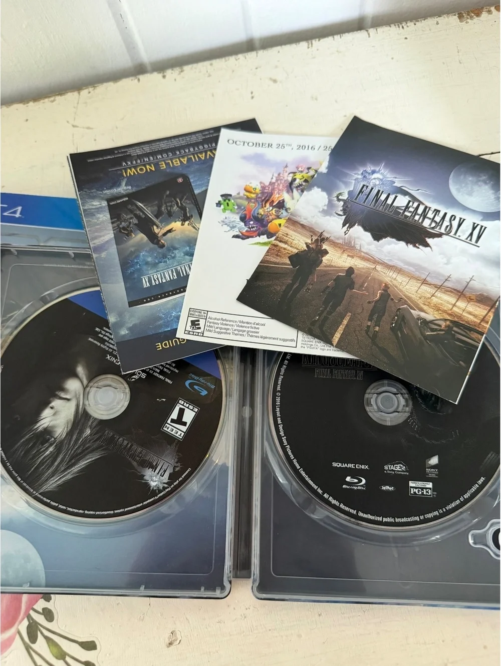 Final Fantasy XV Deluxe Edition PS4 Game with Steelbook Case and Bonus Content